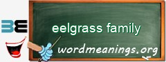 WordMeaning blackboard for eelgrass family